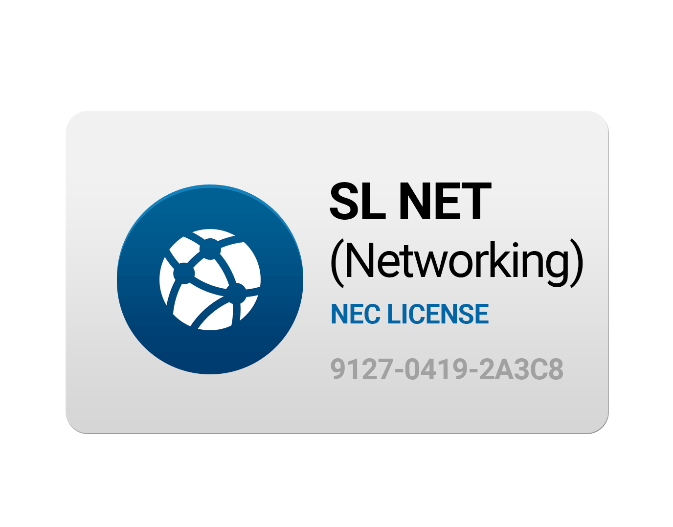 SLNet License 1100092