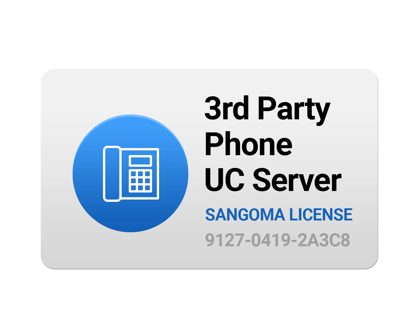 3rd Party Phones Provisioning License for UC SER